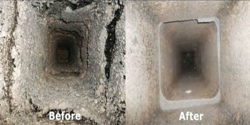 Before and After Chimney Sweeping